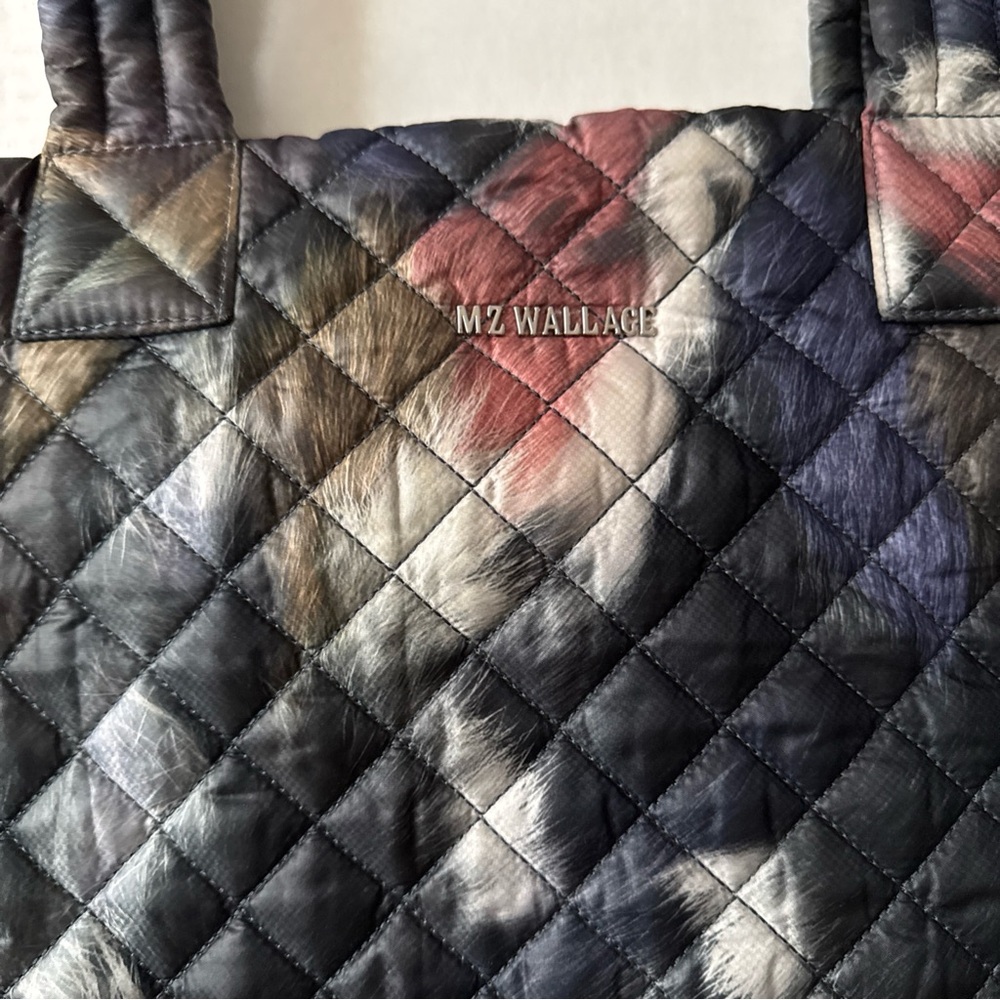 MZ Wallace Medium Fur Printed Metro Tote Deluxe Bag - Picture 2 of 16
